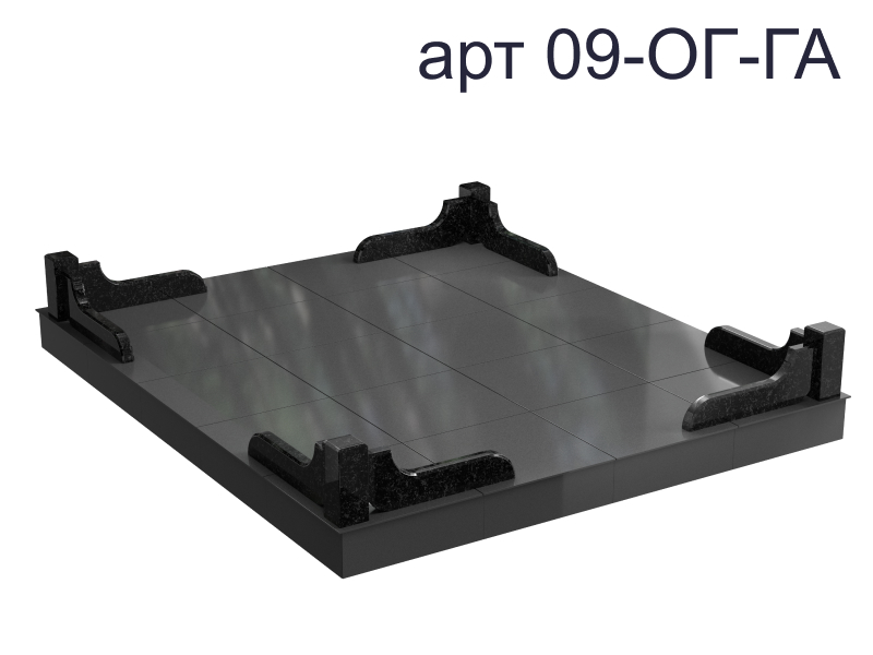 Ограда из гранита 09-ОГ-ГА