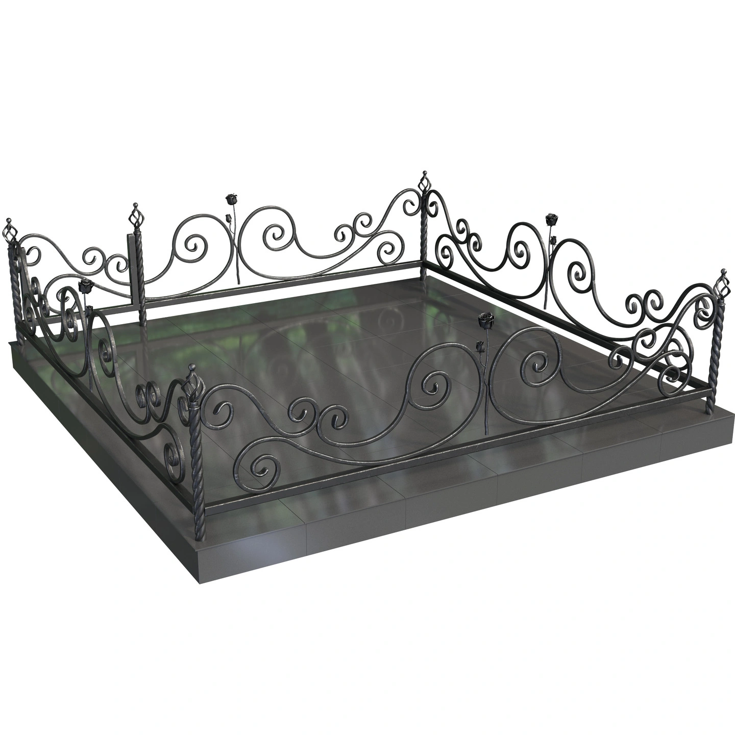 Кованая ограда 4